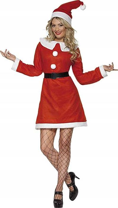 STRÓJ Kostium Miss Santa roz. S Halloween