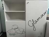 Biała komoda glamour meblik