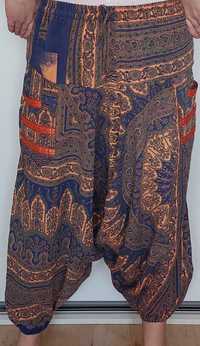 Szarawary alladynki spodnie indyjskie joga boho