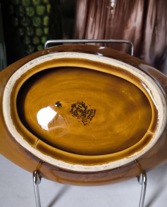 Popielniczka Tułowice piękny stary porcelit