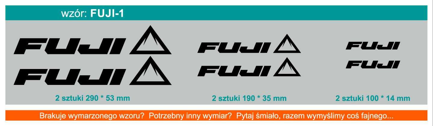 FUJI naklejki zastępcze na rower komplet 6 sztuk