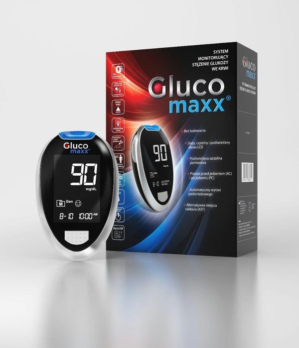 Glukometr Glukomaxx - fabrycznie nowy komplet w opakowaniu.