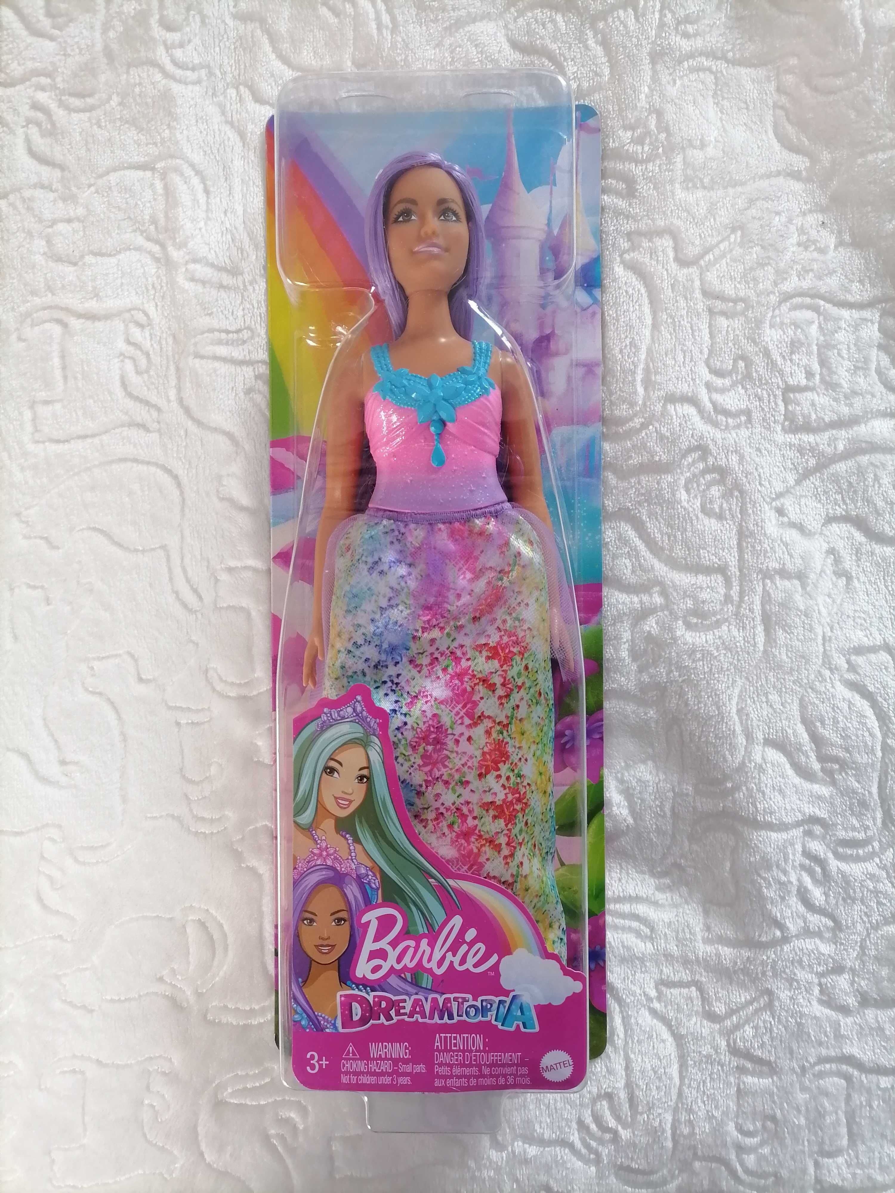 Barbie Dreamtopia fioletowy kolor włosów