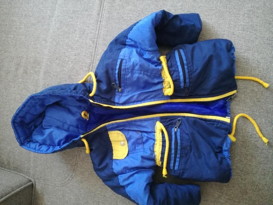 Komplet kurtka + spodnie zimowe dla chłopca roz 80 cm