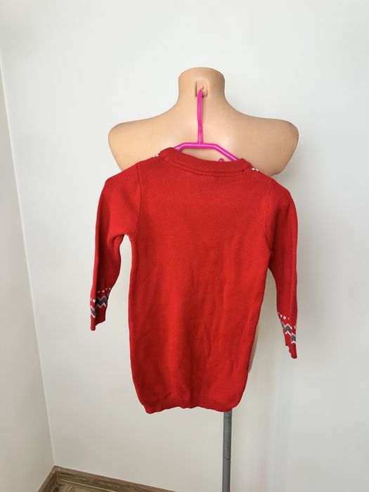 Sweterek swiąteczny sukienka rozmiar 104 cm Primark sesja święta