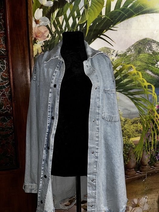 Джинсовое пальто  L