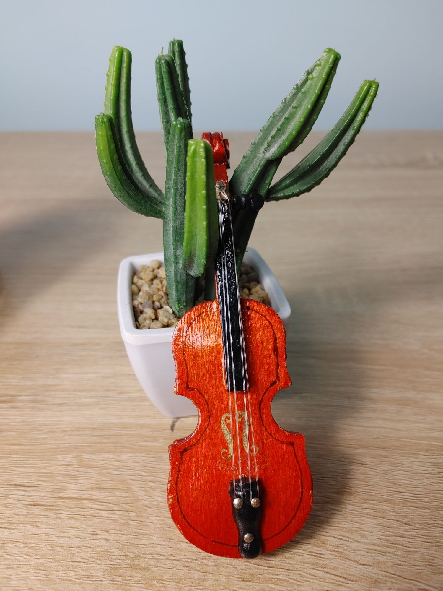 Skrzypce dla lalek 1/4 tonner instrument muzyczny miniatura miniaturka