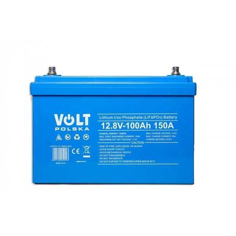 Акумулятор Volt Polska LiFePO4 12V 100Ah 150A + BMS bluetooth