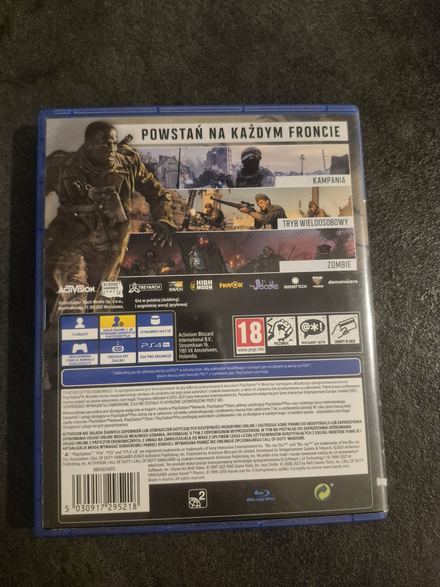 Call of Duty Vanguard na PS4, dubbing PL