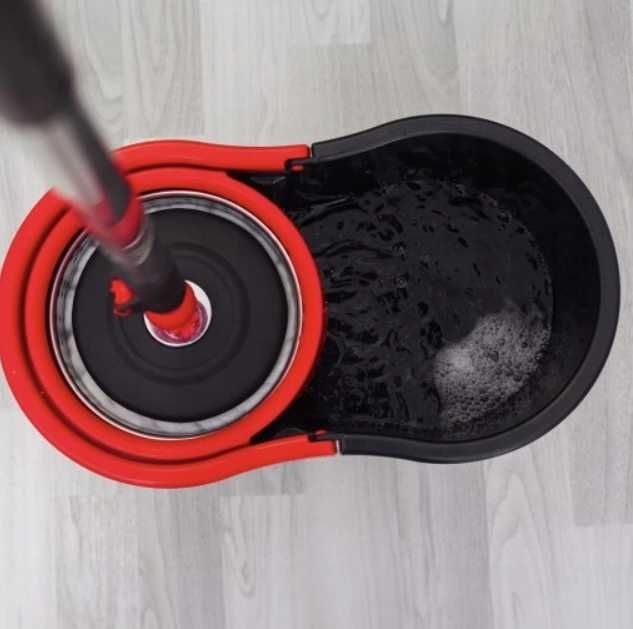 MOP Obrotowy ROTACYJNY 360 SPIN 3w1 Mikrofibra 2x Nakładki Wyciskacz