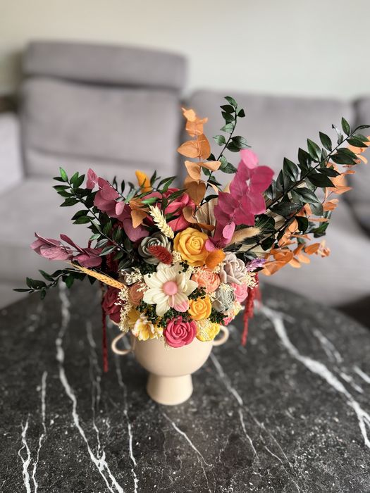 Flowerbox świec - jesienny