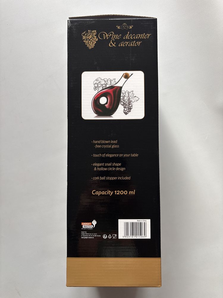 Elegancka Karafka do Wina – Wine Decanter & Aerator (1200 ml)