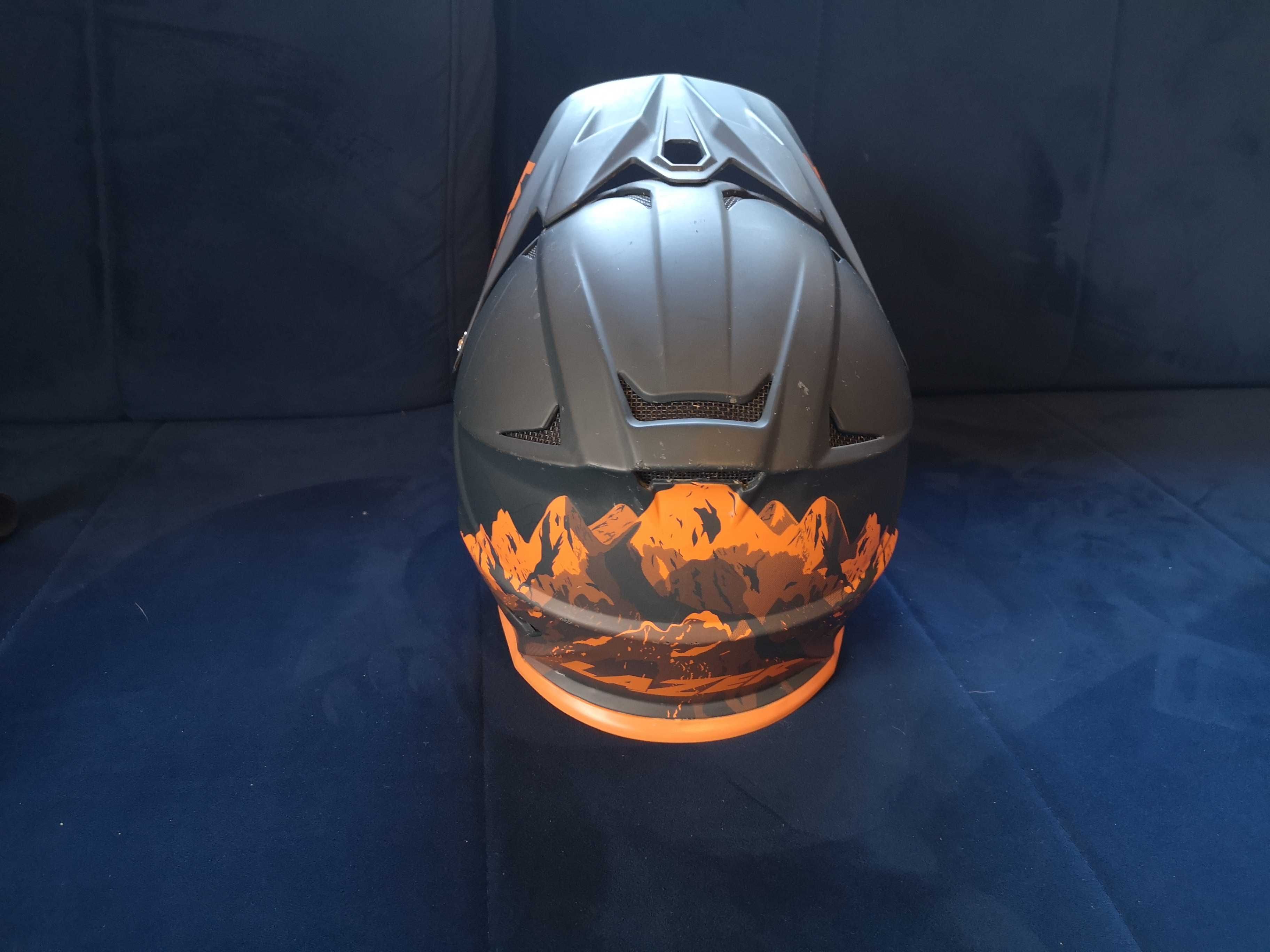 Kask XS i Gogle dla dzieci, Rowerowy, full face Lazer, MTB