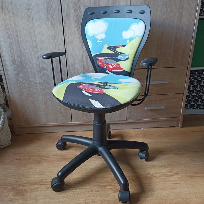 Krzesło obrotowe fotel biurowy dziecięce
