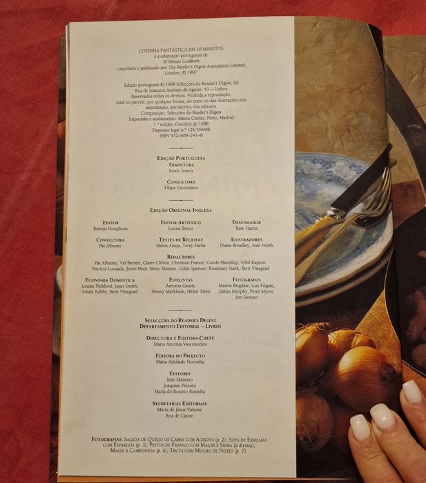Cozinha fantástica em 30 munutos - livro Selecções do Readers Digest