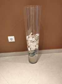Vaso decorativo com areia
