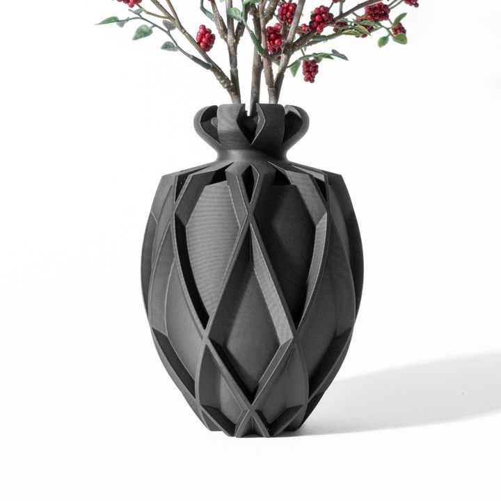 Vaso Decorativo Geométrico 3D - Design Moderno para Flores