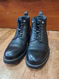 Зимне-осенние мужские черные кожаные ботинки Fitzgerald Mexx