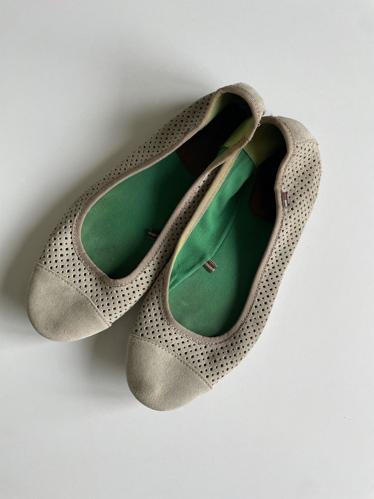 Obuwie damskie baleriny Tommy Hilfiger Ally 1 38 skóra naturalna