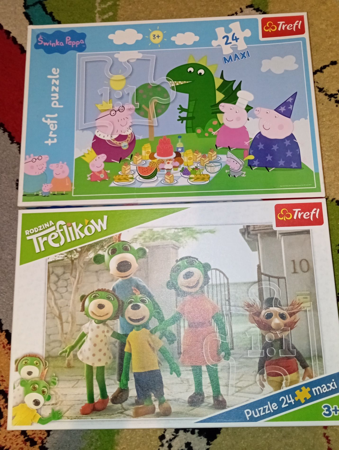 Puzzle Maxi 24 Świnka Peppa, Trefliki