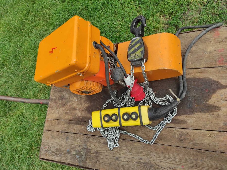 Wciągarka elektryczna na pilota łańcuchowa balkancar 500 kg Rachunek