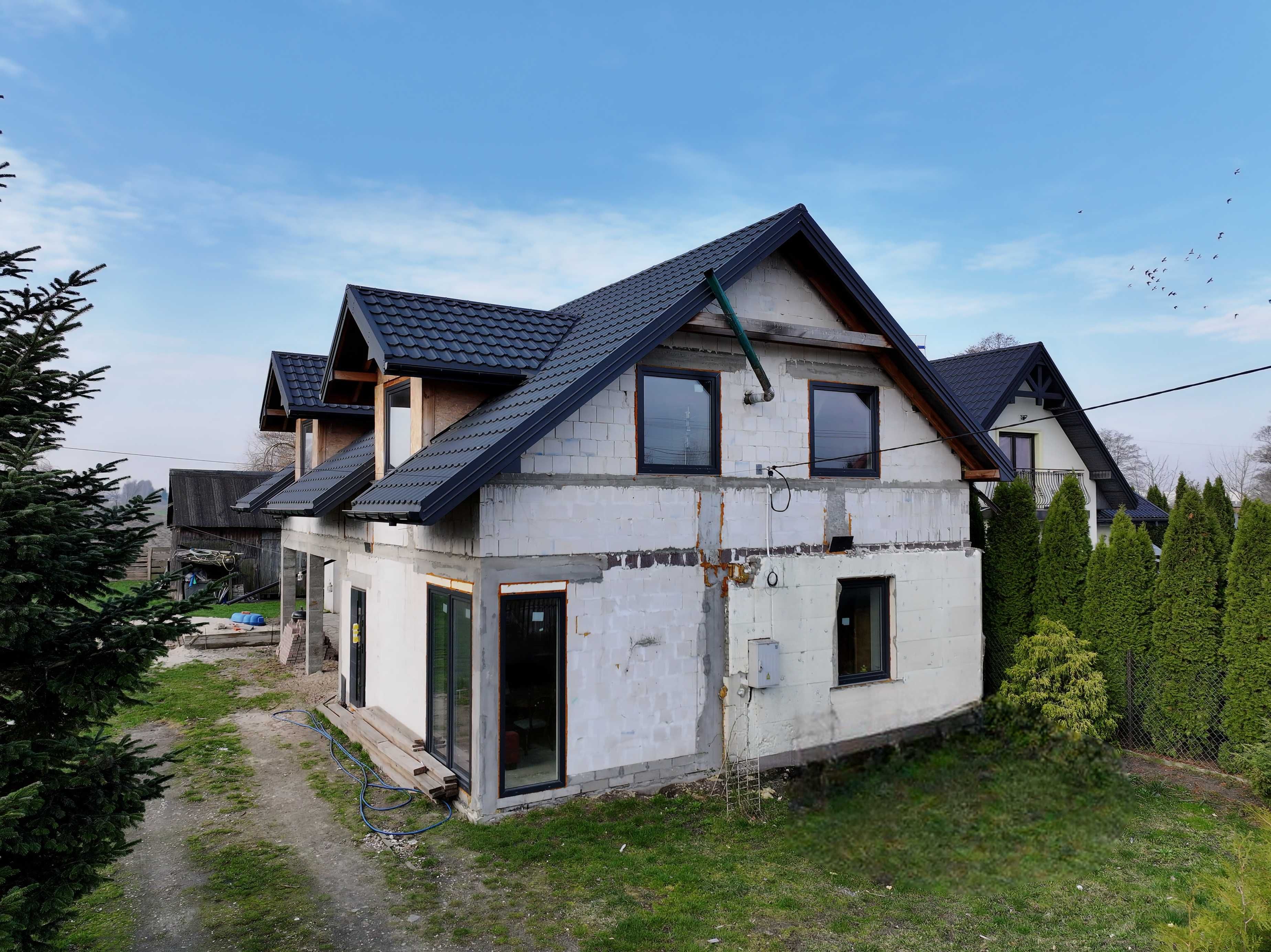 Dom w trakcie budowy Nowe Kozłowice