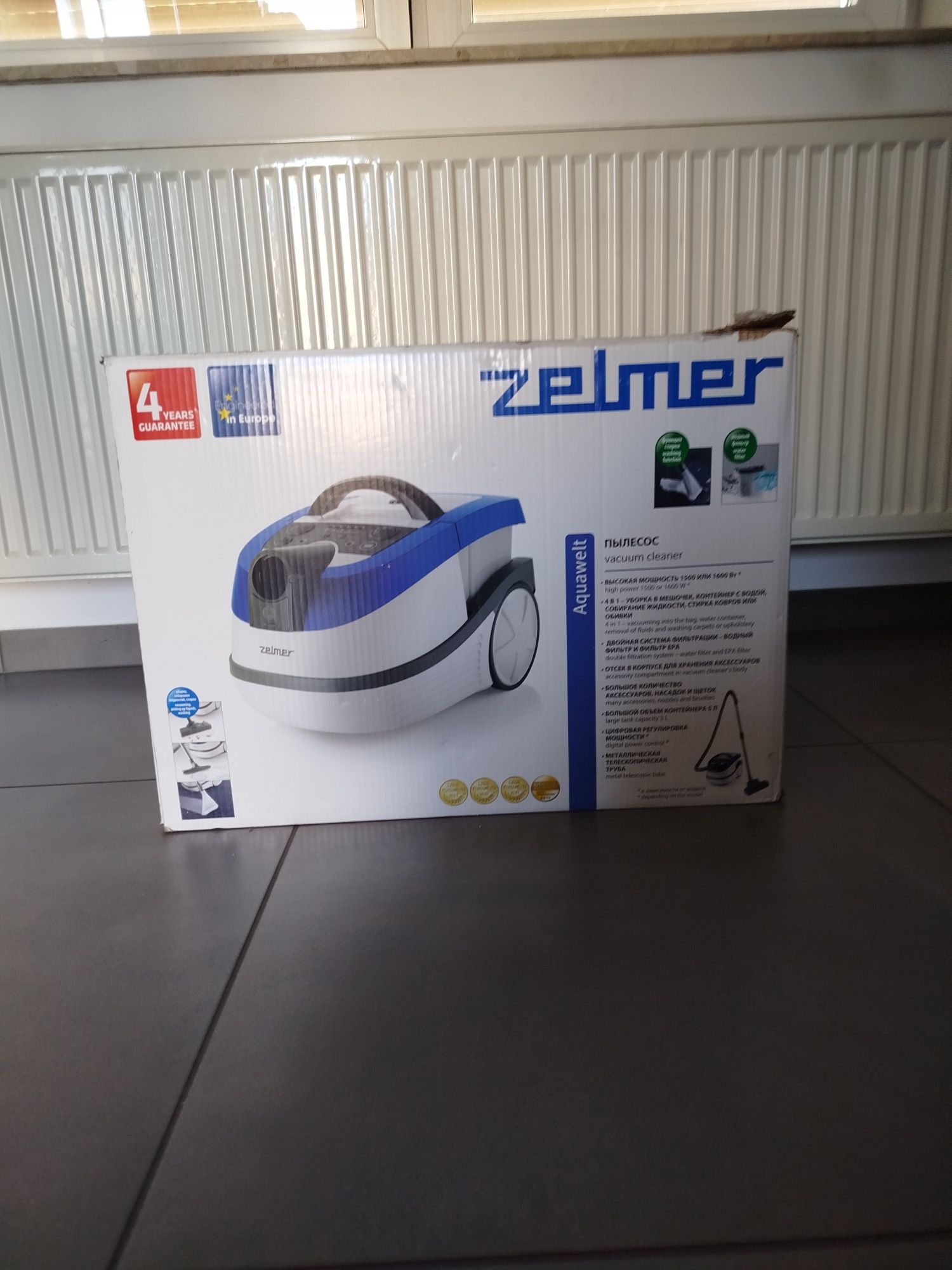 Odkurzacz piorący Zelmer Aquawelt 1600W + środek do prania