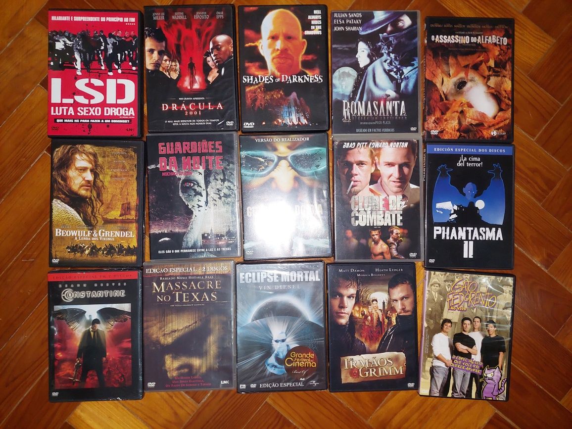 Dvd terror raros maioria selados