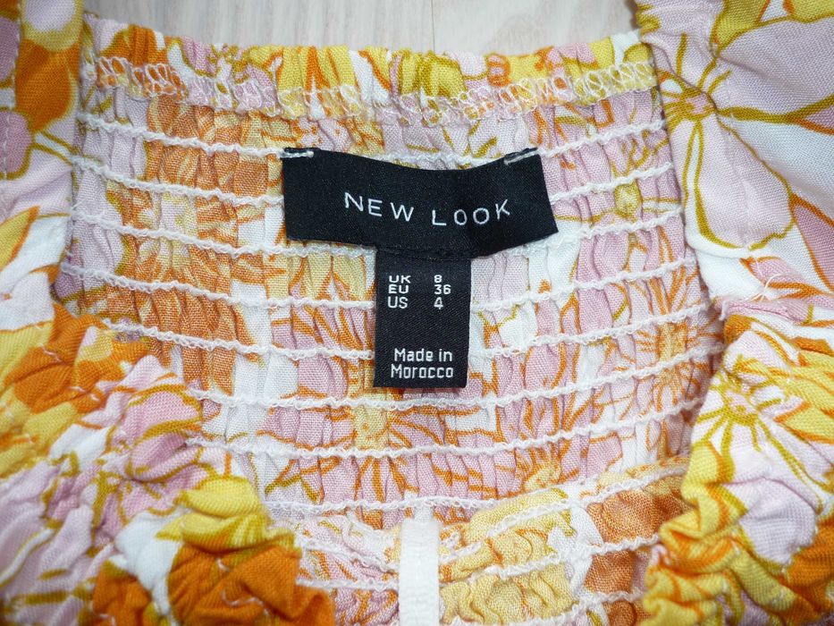 Sukienka New Look roz. 36 S marszczenia kwiaty