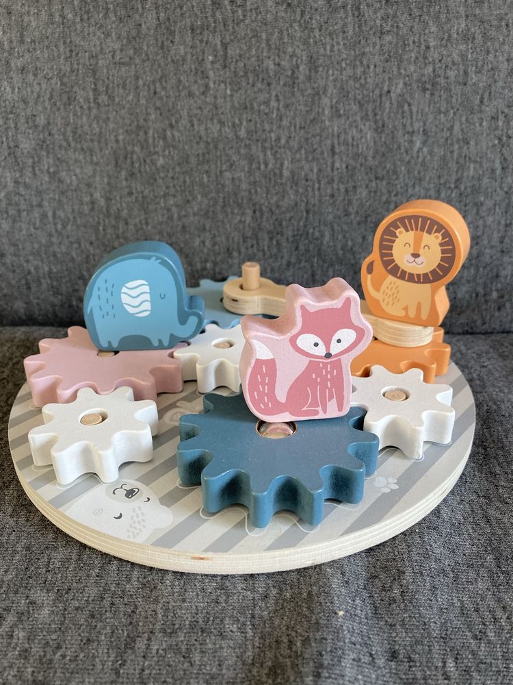 Koła zębate zabawka drewniana Montessori