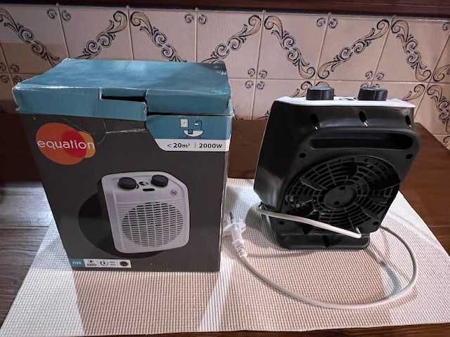 Mini Aquecedor Elétrico 1000 e 2000Wts- NOVO-Otimo para o Caravanismo