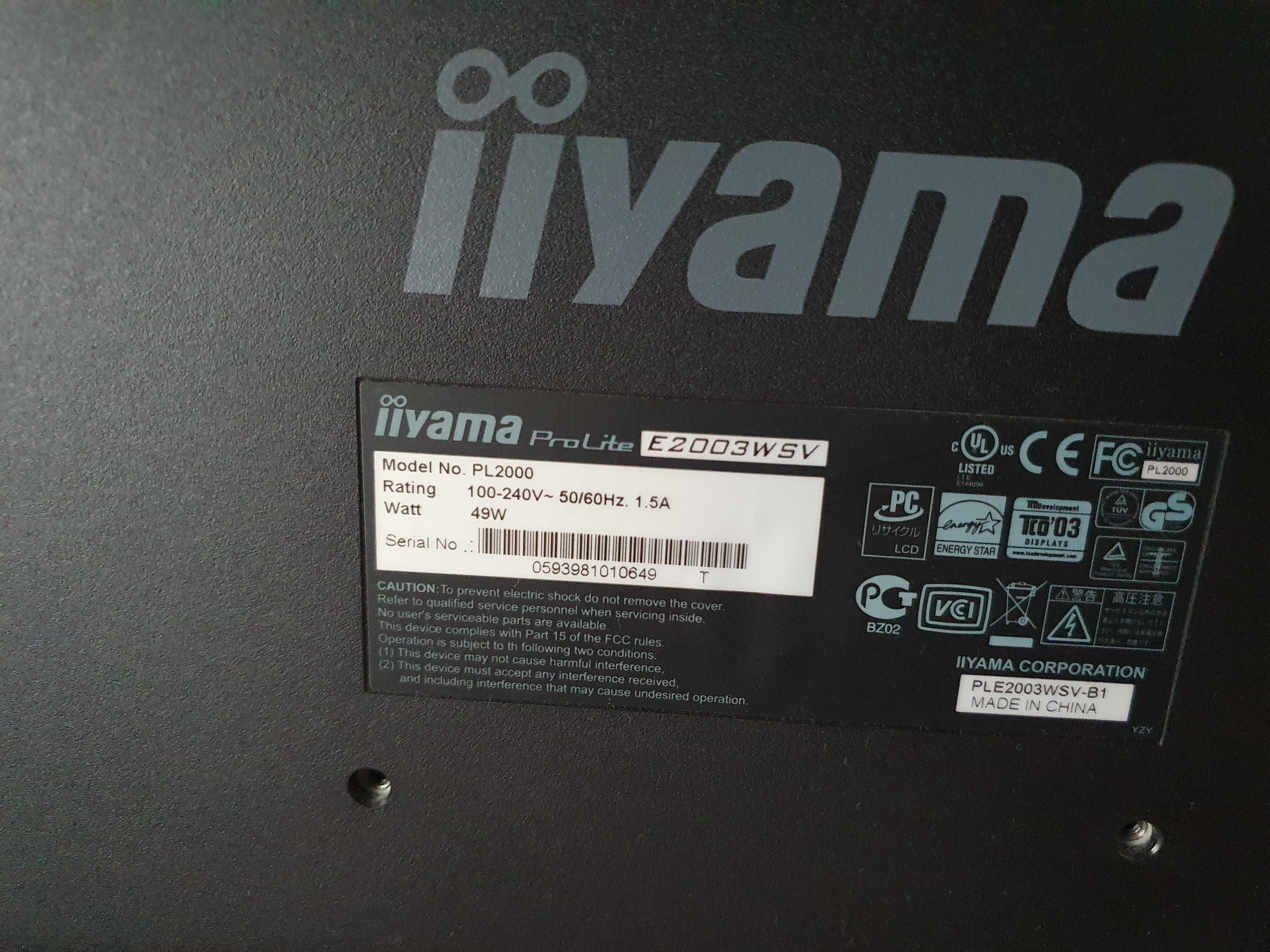 komputer stacjonarny pod windows xp Myszka Klawiatura Monitor Iiyama
