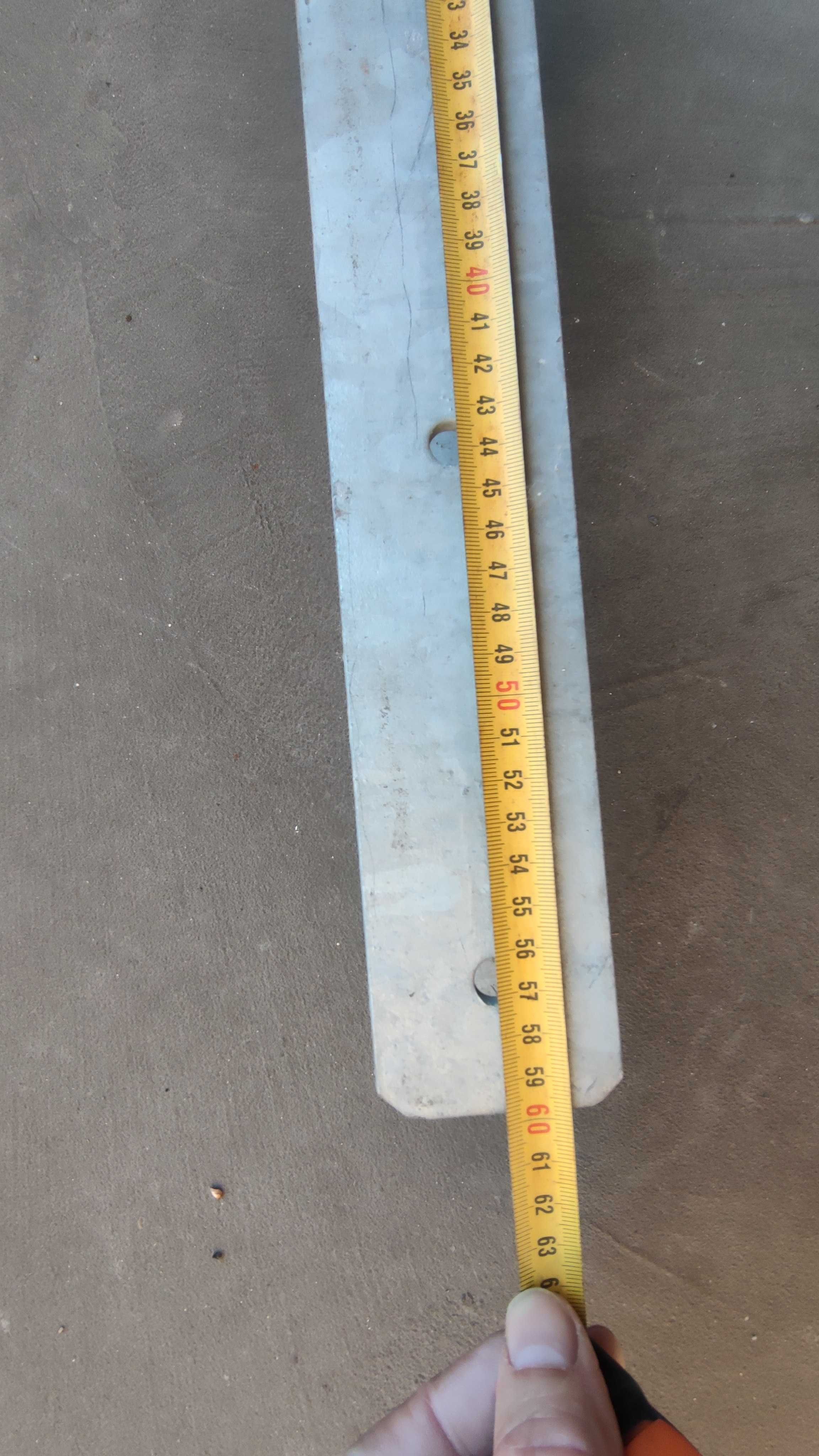 Podstawa kotwa do słupa do betonu wmurowania, 70 x 600 mm NOWA Wawa