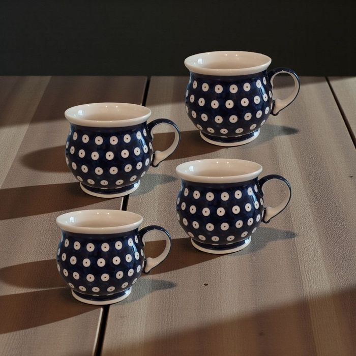 Kubeczki poj 420 ml..Kpl.4 sztuki.Ceramika Bolesławiec