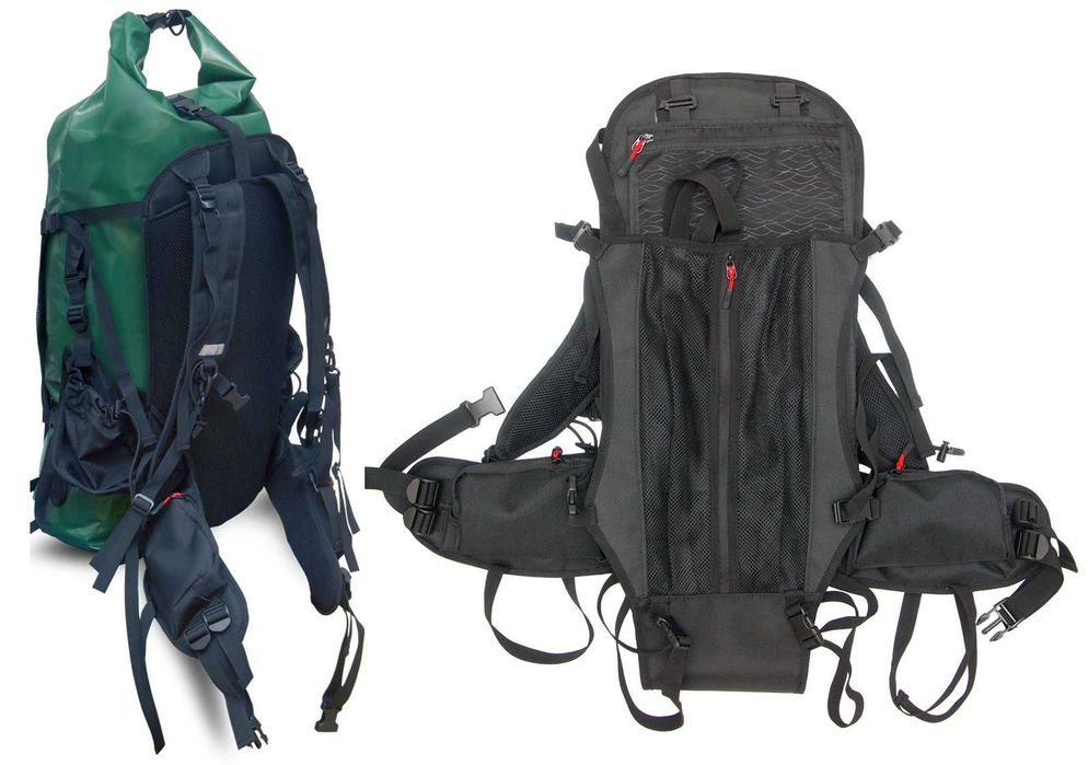 Plecak na packraft, kajak wodoszczelny wodoodporny duży z TPU 60l-80l