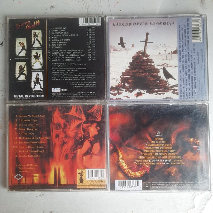 CD диски метал и рок групп