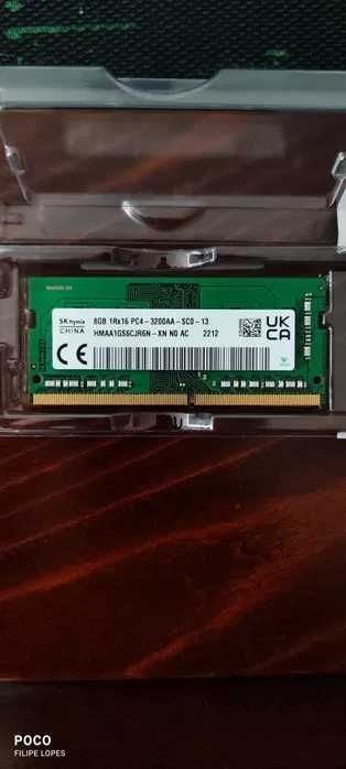 RAM de 8gb so-dimm CL13 ddr4 3200mhz