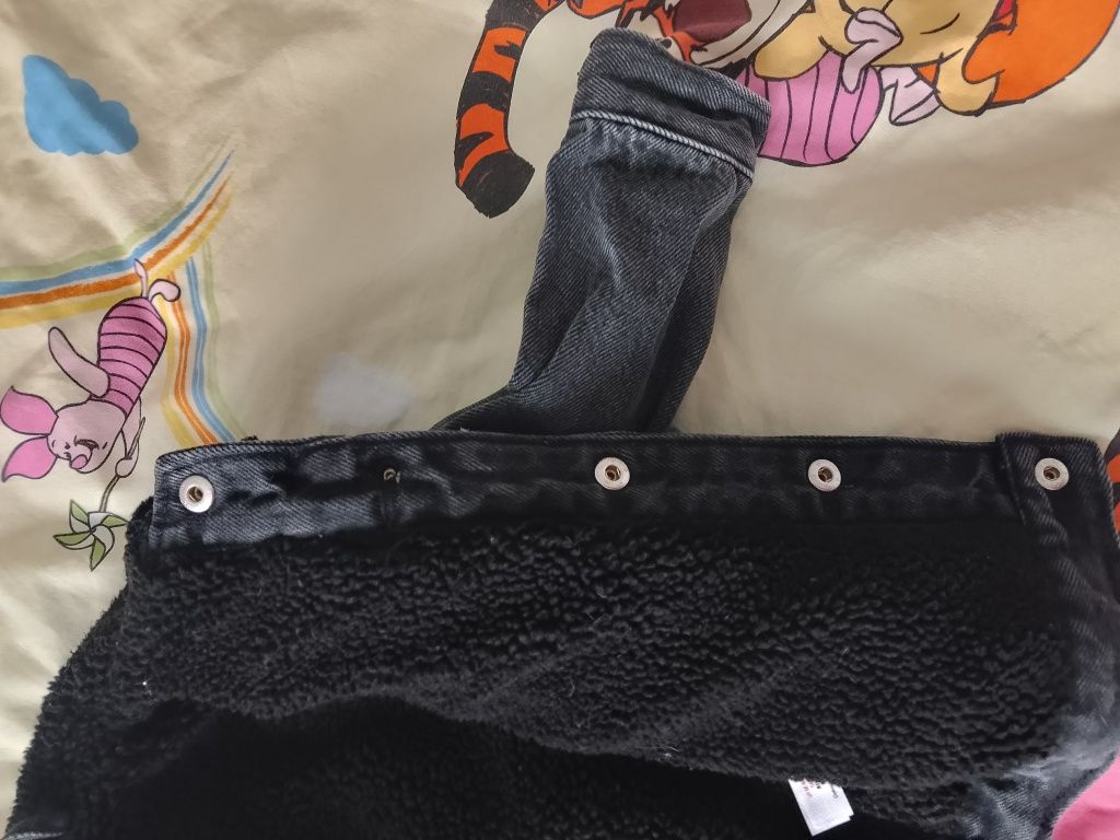 Katana jeansowa ocieplana dla chłopca 92 ( 18-24 mce)