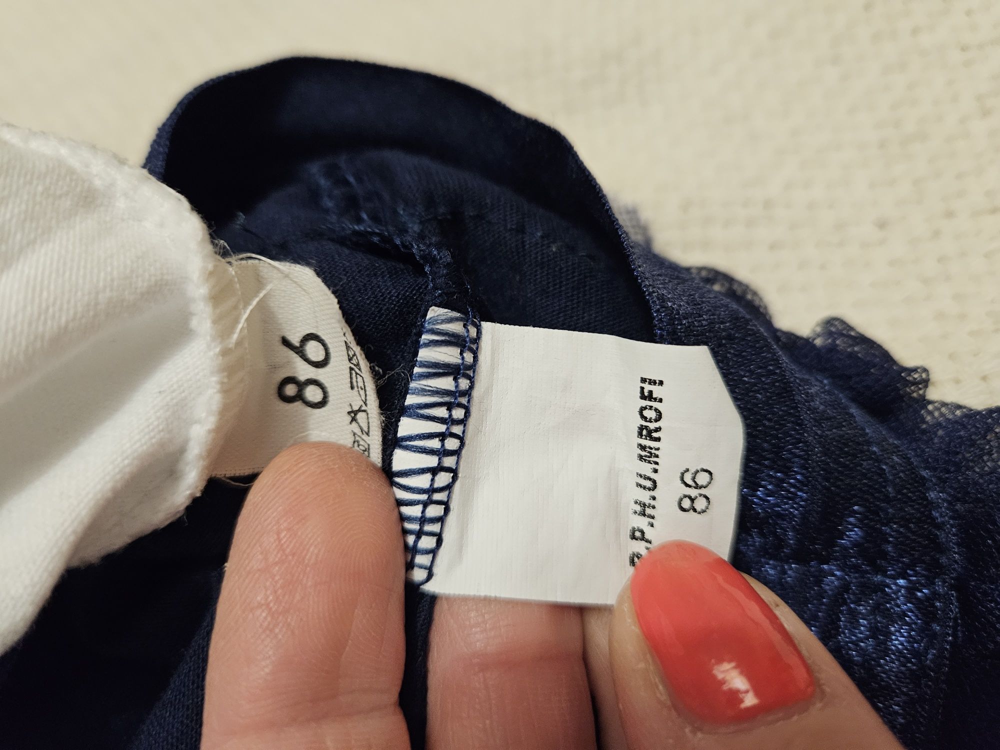 Komplet elegancka biała bluzka spódniczka tiulowa, rozpoczęcie roku