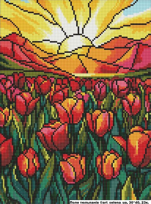 Алмазна мозаїка на підрамнику 30х40см, Алмазная выкладка на подрамн
