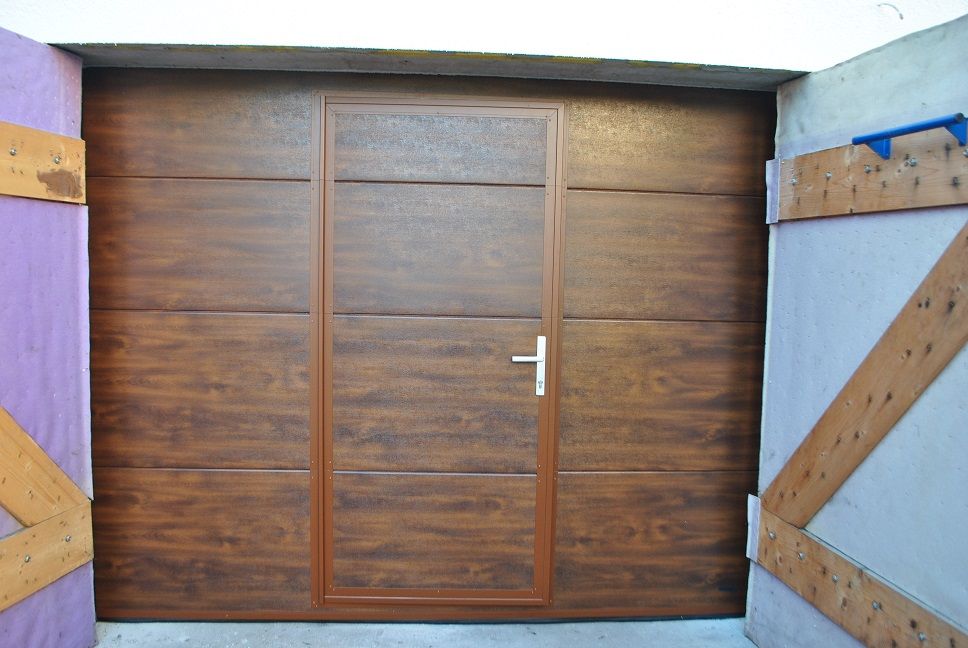 3,5 x 3 m, Złoty dąb, Orzech, Mahoń, Drzwi garażowe, brama garażowa