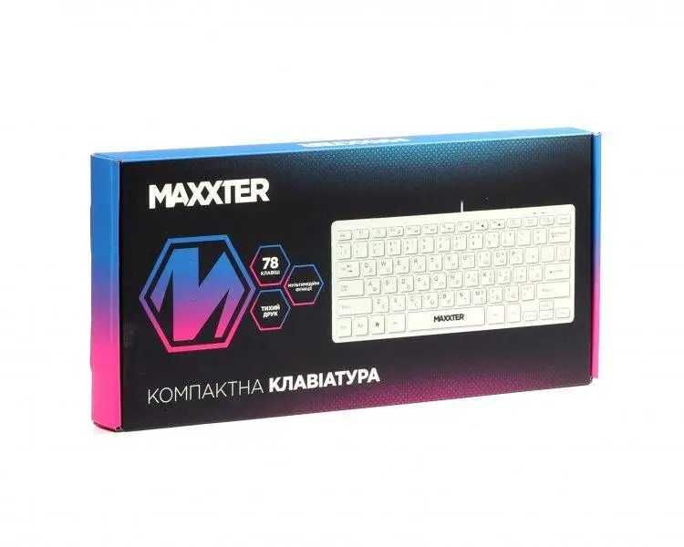 Клавіатура Maxxter KBM-C01W-UA, White, USB