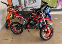 Mini motocross gasolina de cilindrada 50 vários cores disponíve
