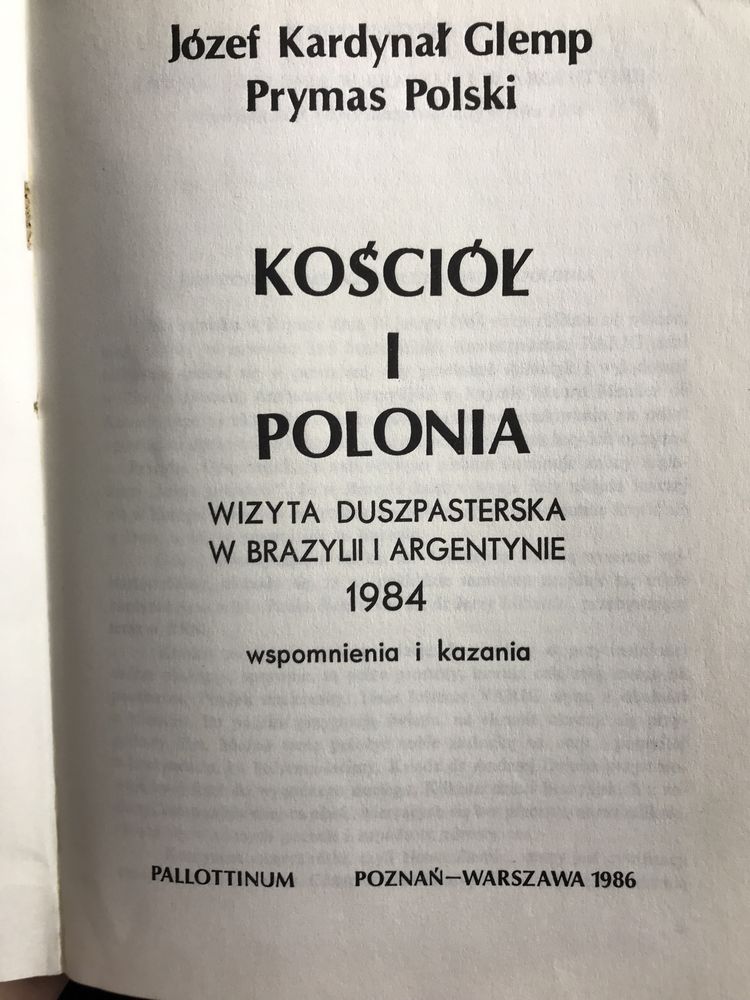 “Kościół i Polonia” kardynał J. Glemp