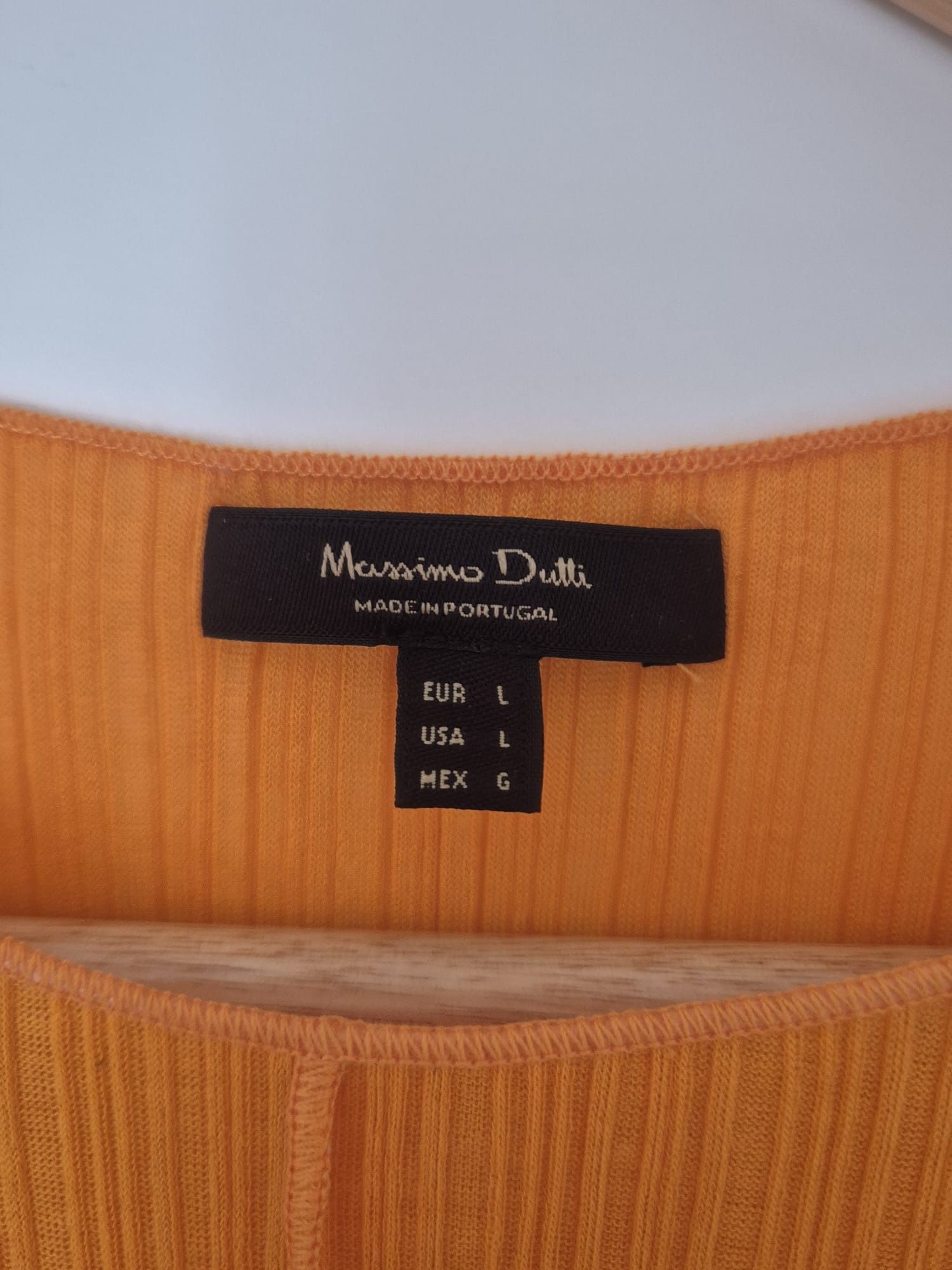 Koszulka damska elegancka pomarańczowa Massimo Dutti 40i