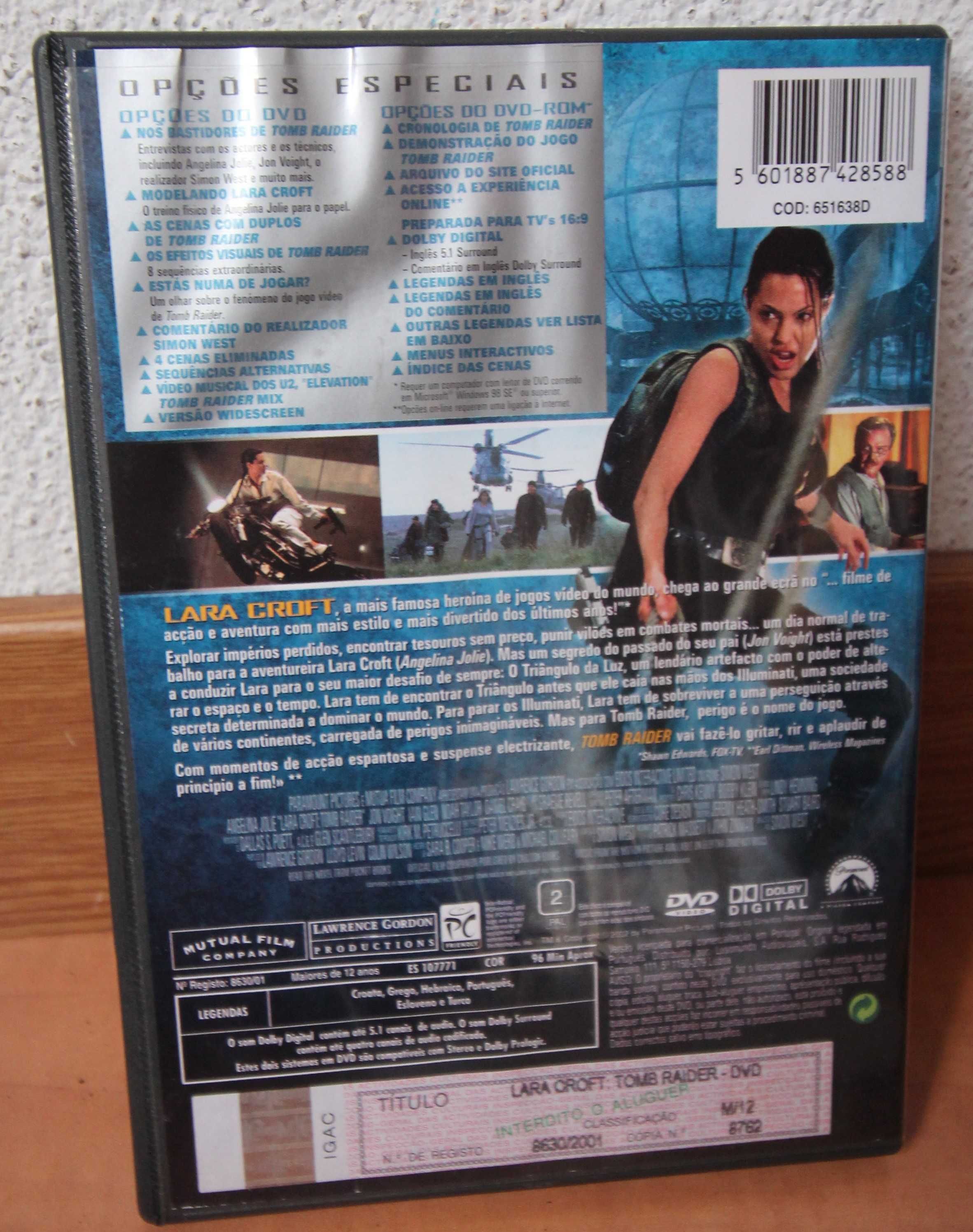 filme DVD Lara Croft: Tomb Raider (edição especial)