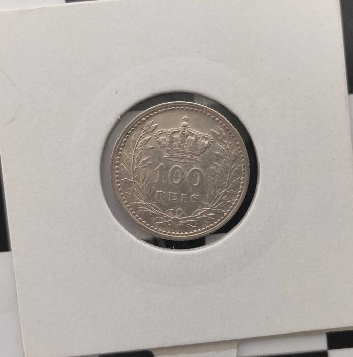 Moeda 100 Reis - 1910 - Prata - Bela