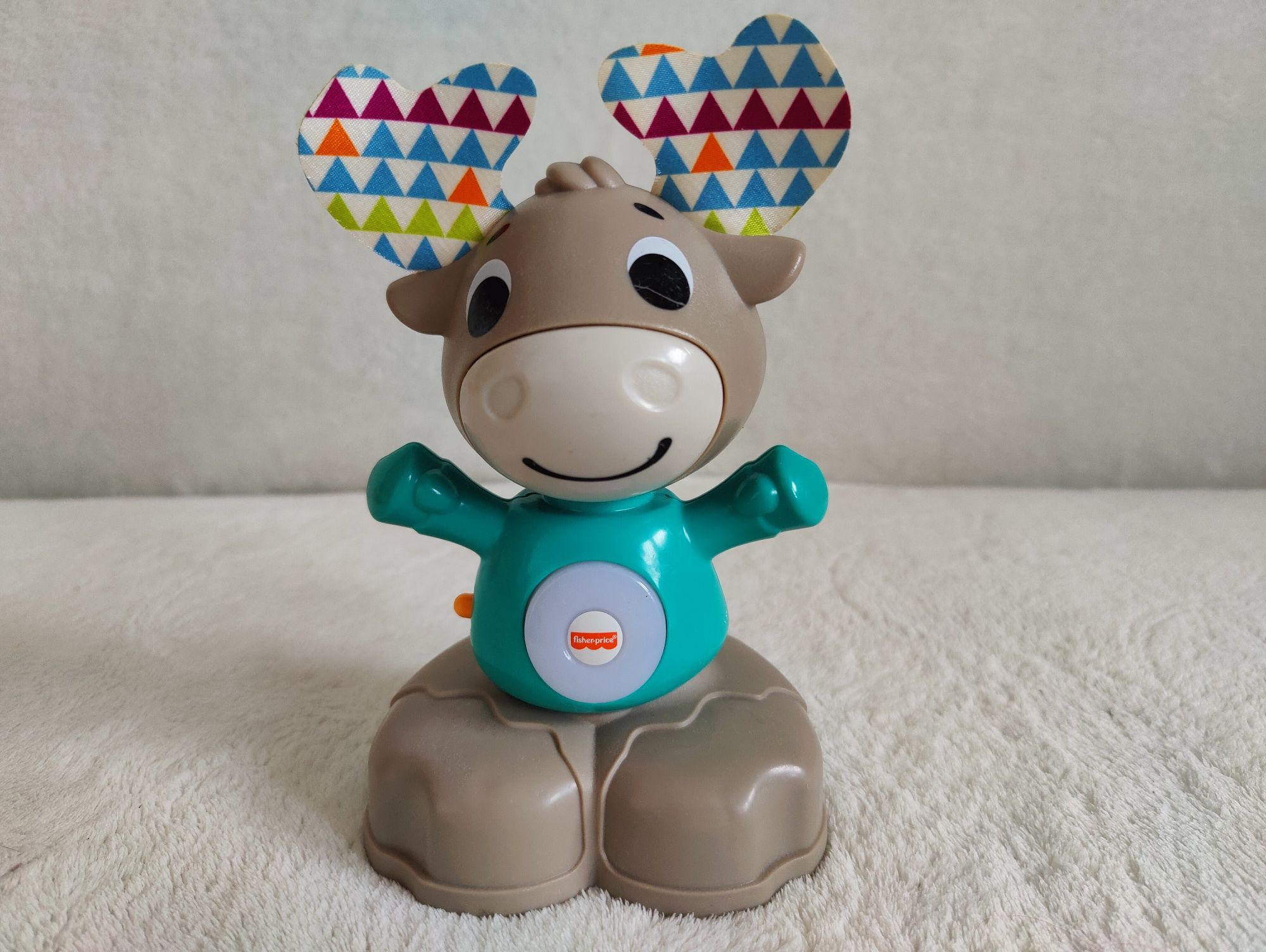 Fisher Price interaktywny łoś nauka liczb i zasady przyczyny i skutku