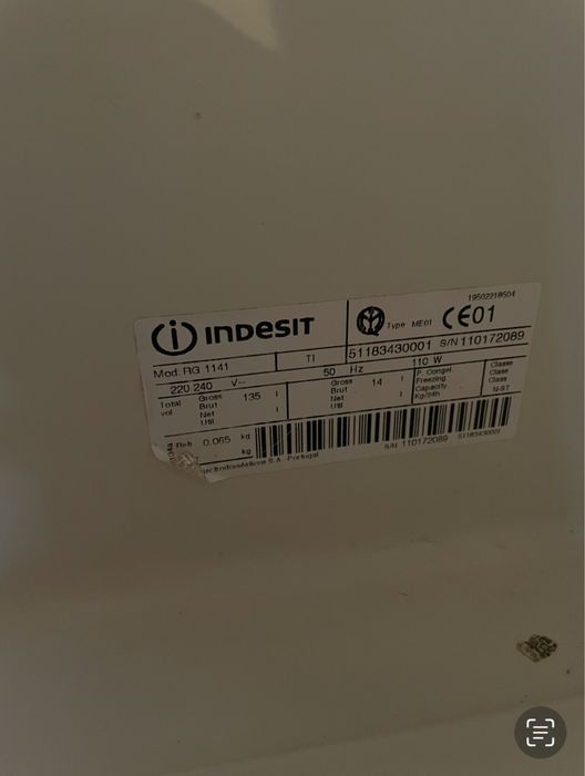 Холодильник Indesit RG 1141
