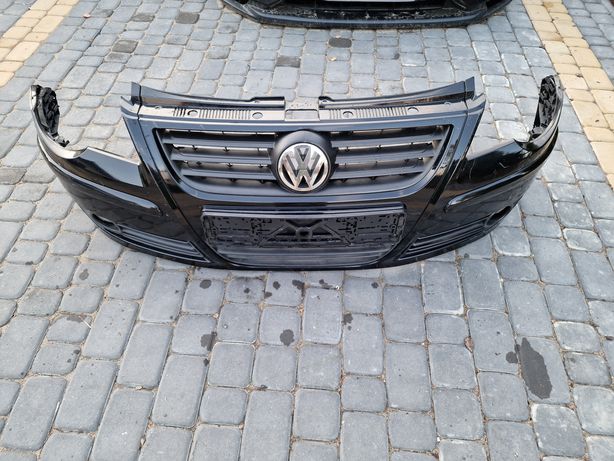 VW Volkswagen Polo IV zderzak przedni przód gril kompletny czarny